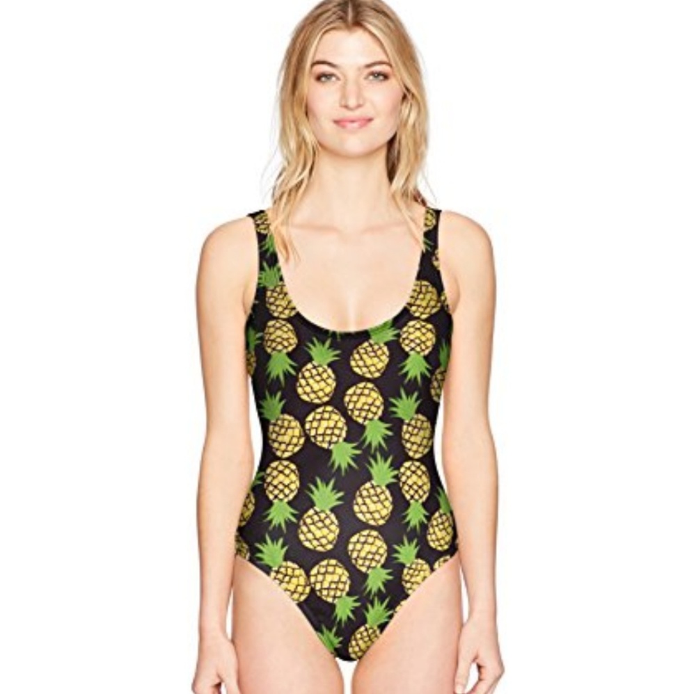 Mrs Parker Pineapple Print Swimsuit - Picture 2 of 8